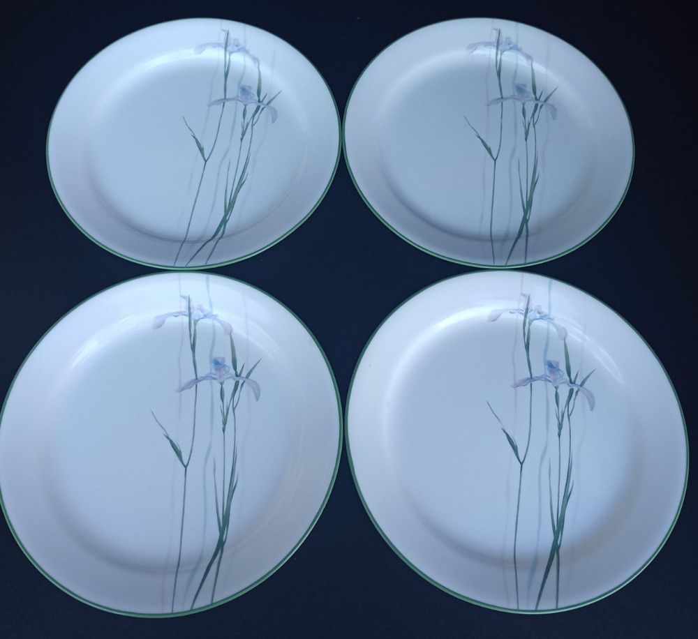 Set of 4 - Corelle By Corning Shadow Iris Salad/Dessert 7 1/4” Read
